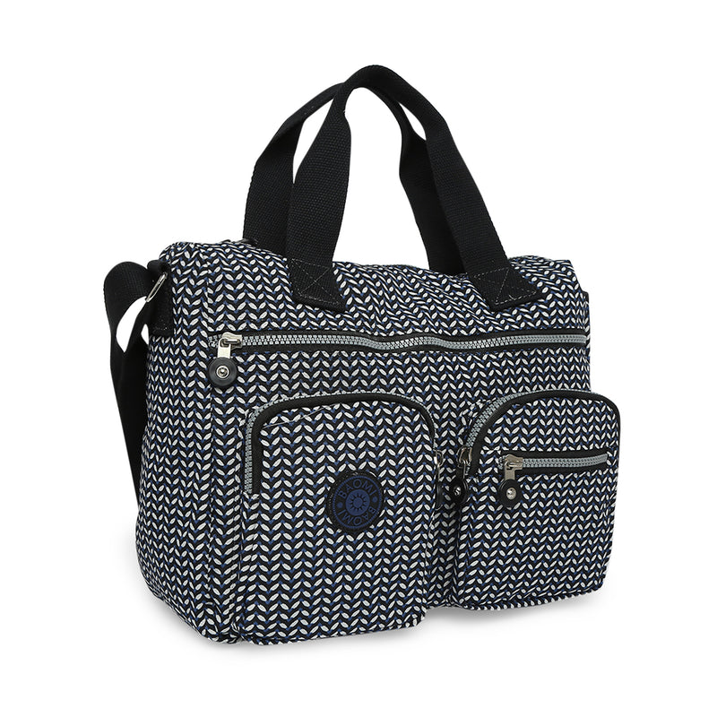 BAOMI CRINKLE SHOULDER BAG Range Black & White Soft One Size Shoulder Bag