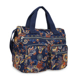 BAOMI CRINKLE SHOULDER BAG Range Blue & Yellow Floral Soft One Size Shoulder Bag