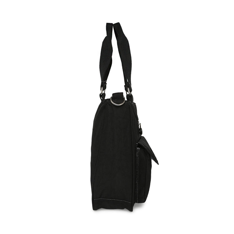 BAOMI CRINKLE SHOULDER BAG Range Black Soft One Size Shoulder Bag