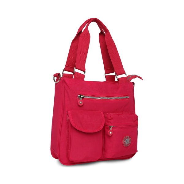 BAOMI CRINKLE SHOULDER BAG Range Fuchsia Red Soft One Size Shoulder Bag