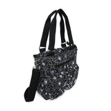BAOMI CRINKLE SHOULDER BAG Range Black & White Floral Soft One Size Shoulder Bag