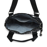 BAOMI CRINKLE SHOULDER BAG Range Black & White Floral Soft One Size Shoulder Bag
