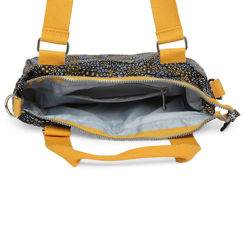 BAOMI CRINKLE SHOULDER BAG Range Black & Yellow Soft One Size Shoulder Bag