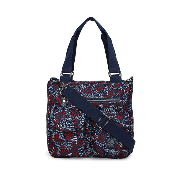 BAOMI CRINKLE SHOULDER BAG Range Blue & Red Soft One Size Shoulder Bag