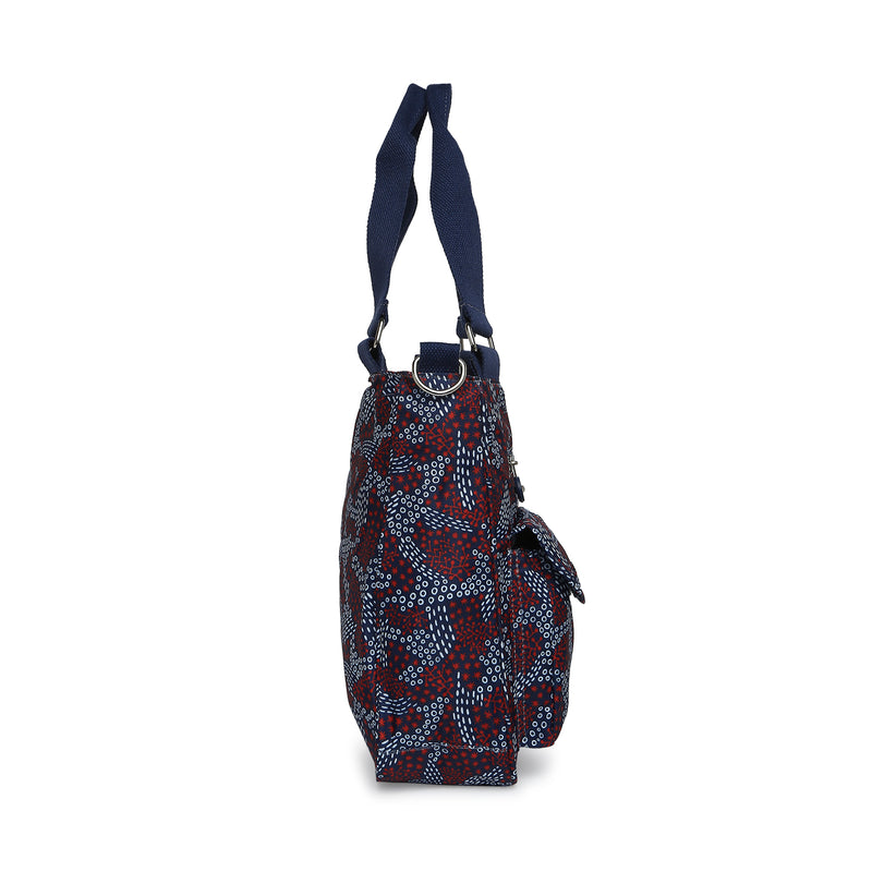 BAOMI CRINKLE SHOULDER BAG Range Blue & Red Soft One Size Shoulder Bag