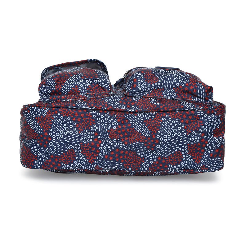 BAOMI CRINKLE SHOULDER BAG Range Blue & Red Soft One Size Shoulder Bag