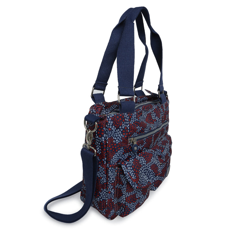 BAOMI CRINKLE SHOULDER BAG Range Blue & Red Soft One Size Shoulder Bag