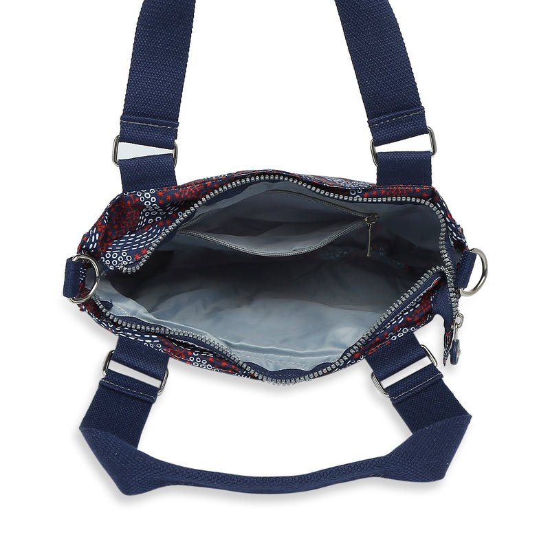 BAOMI CRINKLE SHOULDER BAG Range Blue & Red Soft One Size Shoulder Bag