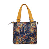BAOMI CRINKLE SHOULDER BAG Range Blue & Yellow Floral Soft One Size Shoulder Bag