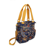 BAOMI CRINKLE SHOULDER BAG Range Blue & Yellow Floral Soft One Size Shoulder Bag