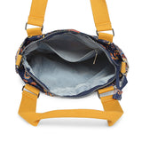 BAOMI CRINKLE SHOULDER BAG Range Blue & Yellow Floral Soft One Size Shoulder Bag