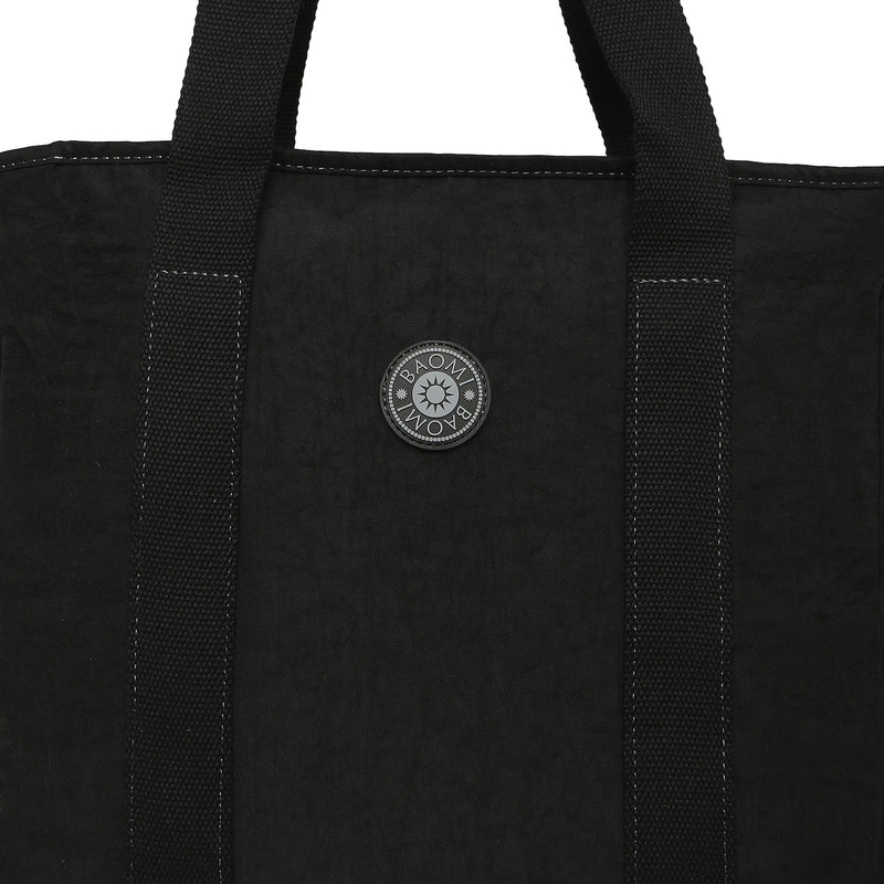 BAOMI CRINKLE HANDBAG Range Black Soft One Size Handbag
