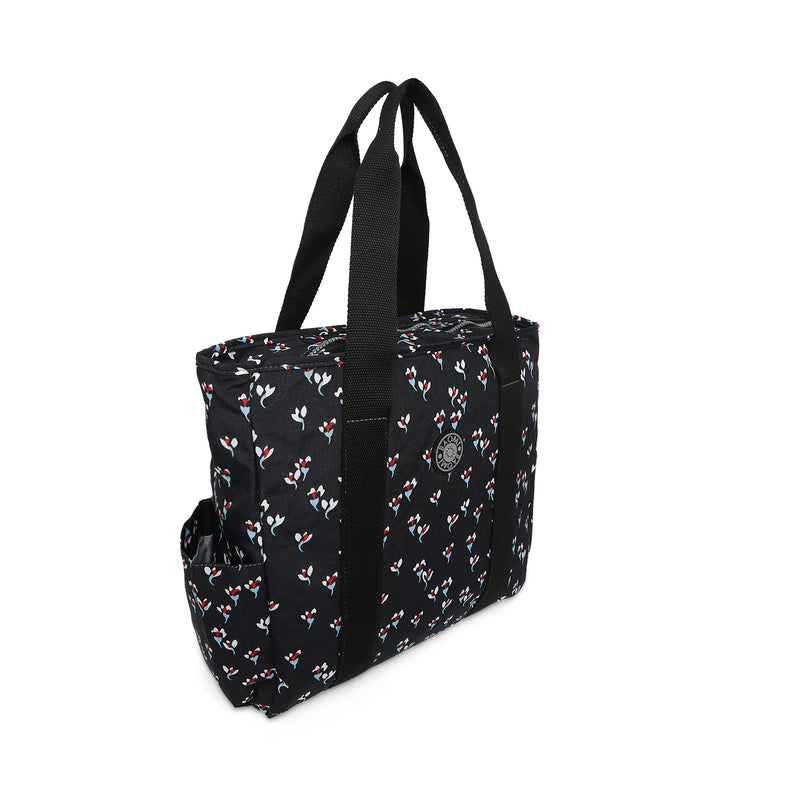 BAOMI CRINKLE HAND BAG Range Black Floral Soft One Size Handbag