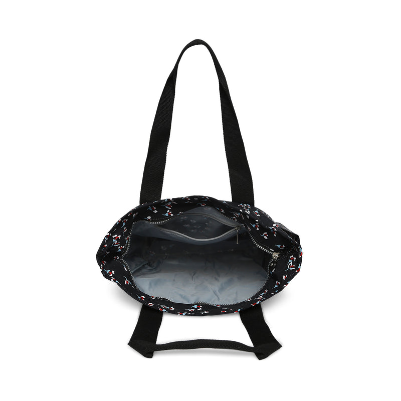 BAOMI CRINKLE HAND BAG Range Black Floral Soft One Size Handbag