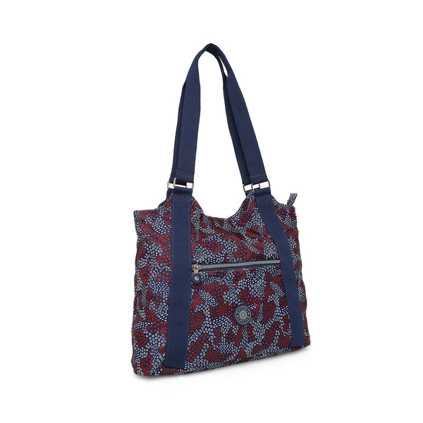 BAOMI CRINKLE HAND BAG Range Blue & Red Soft One Size Handbag