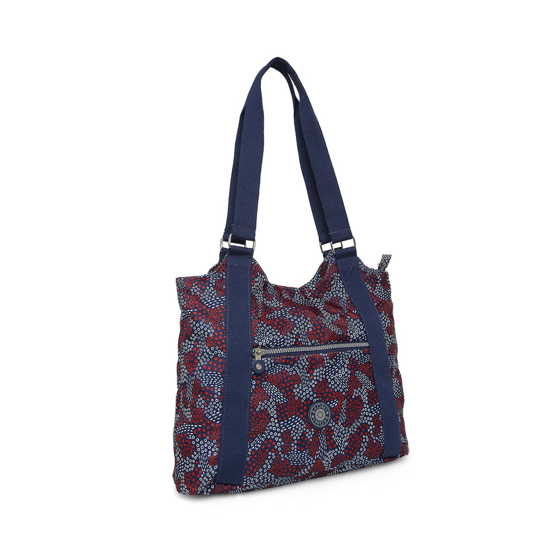 BAOMI CRINKLE HAND BAG Range Blue & Red Soft One Size Handbag