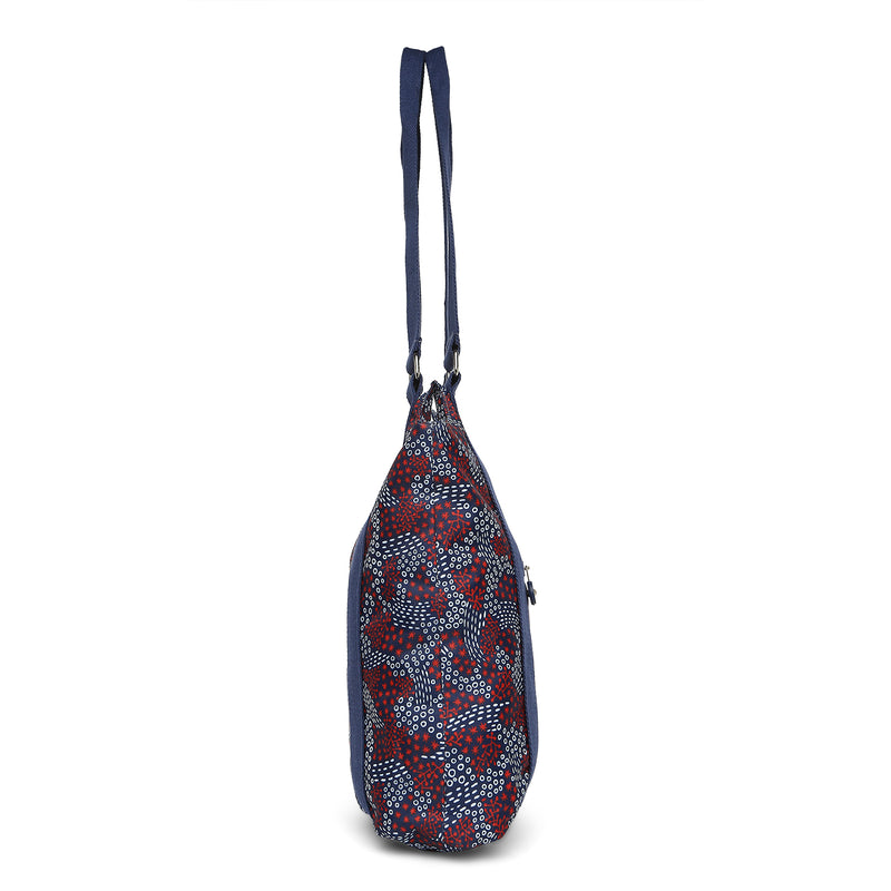 BAOMI CRINKLE HAND BAG Range Blue & Red Soft One Size Handbag