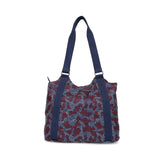 BAOMI CRINKLE HAND BAG Range Blue & Red Soft One Size Handbag