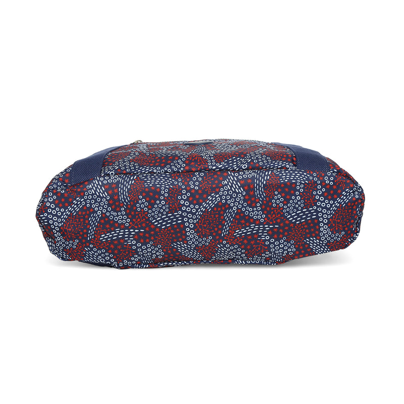 BAOMI CRINKLE HAND BAG Range Blue & Red Soft One Size Handbag