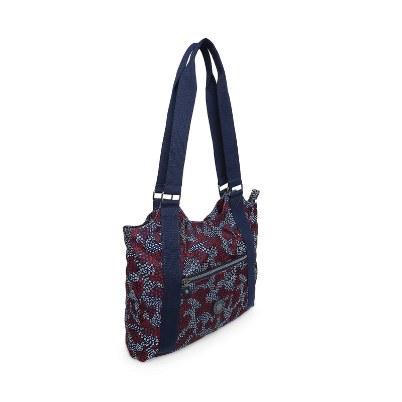 BAOMI CRINKLE HAND BAG Range Blue & Red Soft One Size Handbag