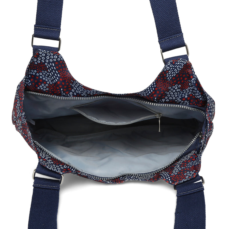 BAOMI CRINKLE HAND BAG Range Blue & Red Soft One Size Handbag