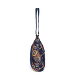 BAOMI CRINKLE HAND BAG Range Blue & Yellow Floral Soft One Size Handbag