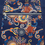BAOMI CRINKLE HAND BAG Range Blue & Yellow Floral Soft One Size Handbag