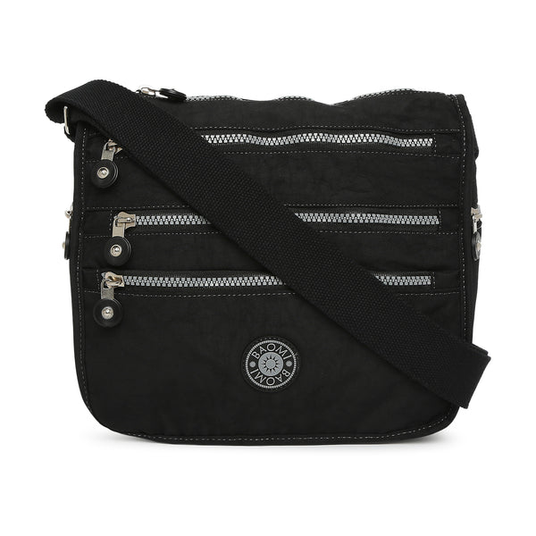 BAOMI CRINKLE SHOULDER BAG Range Black Soft One Size Shoulder Bag