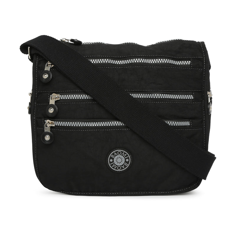 BAOMI CRINKLE SHOULDER BAG Range Black Soft One Size Shoulder Bag
