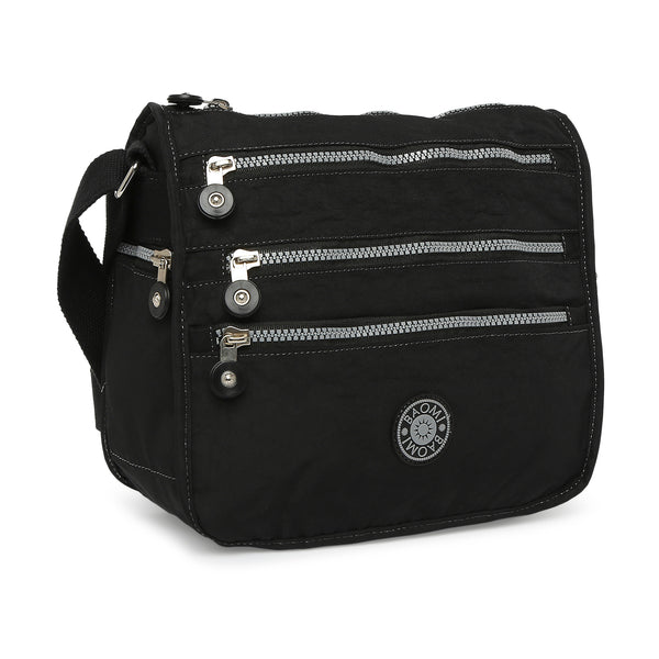 BAOMI CRINKLE SHOULDER BAG Range Black Soft One Size Shoulder Bag