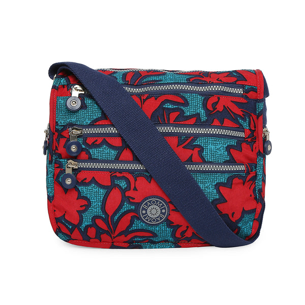 BAOMI CRINKLE SHOULDER BAG Range Red & Green Soft One Size Shoulder Bag