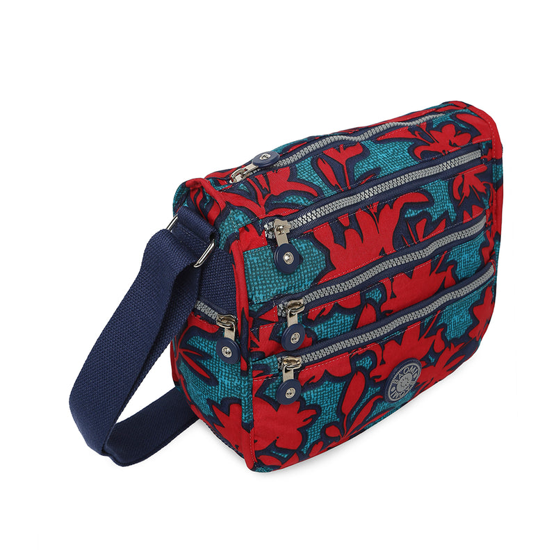BAOMI CRINKLE SHOULDER BAG Range Red & Green Soft One Size Shoulder Bag