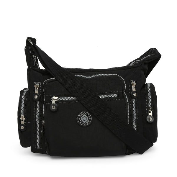 BAOMI CRINKLE SHOULDER BAG Range Black Soft One Size Shoulder Bag
