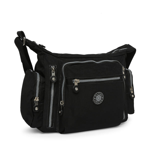BAOMI CRINKLE SHOULDER BAG Range Black Soft One Size Shoulder Bag