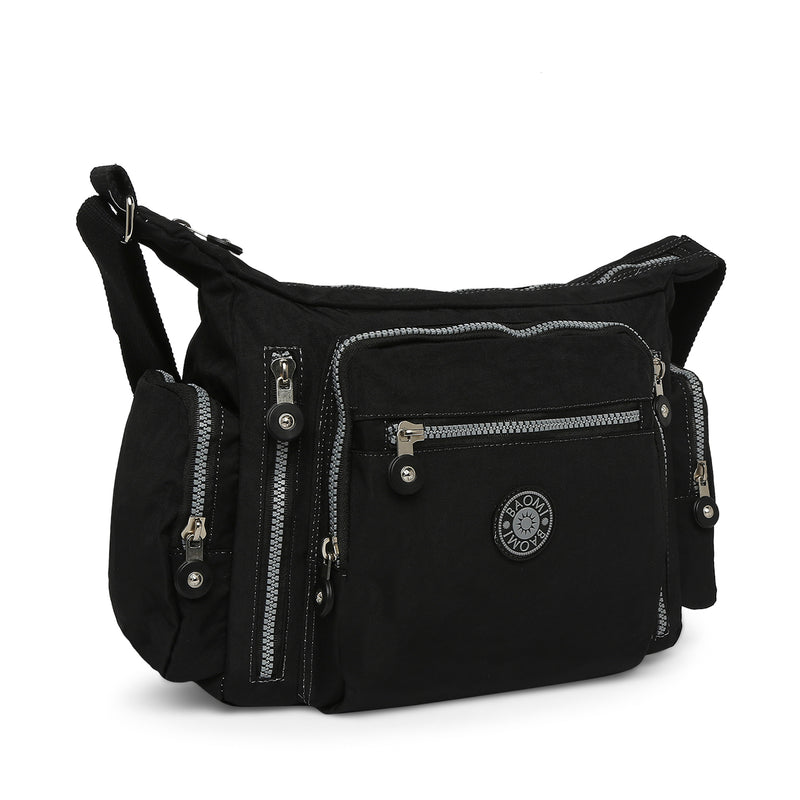 BAOMI CRINKLE SHOULDER BAG Range Black Soft One Size Shoulder Bag