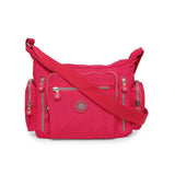 BAOMI CRINKLE SHOULDER BAG Range Fuchsia Red Soft One Size Shoulder Bag