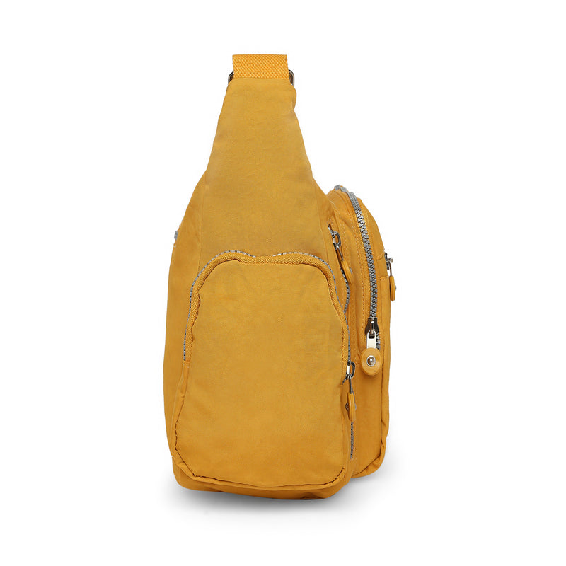 BAOMI CRINKLE SHOULDER BAG Range Yellow Soft One Size Shoulder Bag