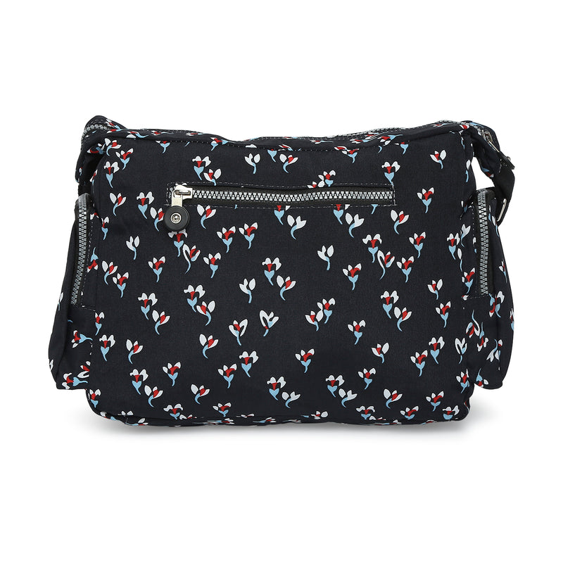 BAOMI CRINKLE SHOULDER BAG Range Black Floral Soft One Size Shoulder Bag
