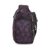 BAOMI CRINKLE SHOULDER BAG Range Black & Purple Soft One Size Shoulder Bag