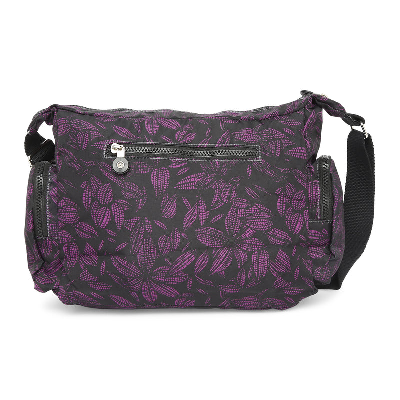BAOMI CRINKLE SHOULDER BAG Range Black & Purple Soft One Size Shoulder Bag