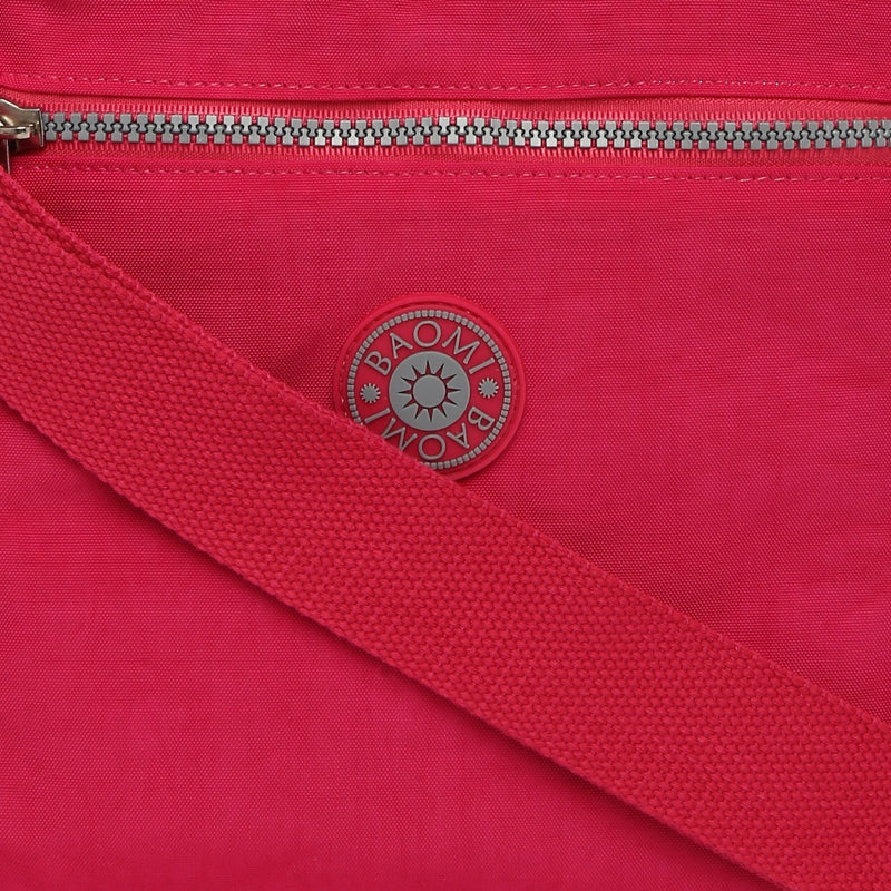 BAOMI CRINKLE SHOULDER BAG Range Fuchsia Red Soft One Size Shoulder Bag
