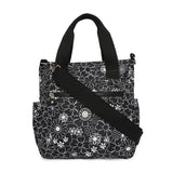 BAOMI CRINKLE SHOULDER BAG Range Black & White Floral Soft One Size Shoulder Bag