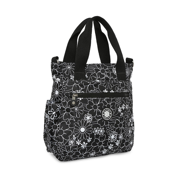 BAOMI CRINKLE SHOULDER BAG Range Black & White Floral Soft One Size Shoulder Bag