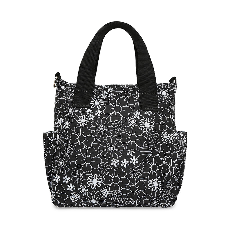 BAOMI CRINKLE SHOULDER BAG Range Black & White Floral Soft One Size Shoulder Bag