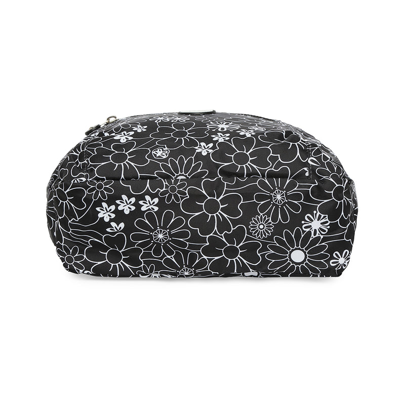 BAOMI CRINKLE SHOULDER BAG Range Black & White Floral Soft One Size Shoulder Bag