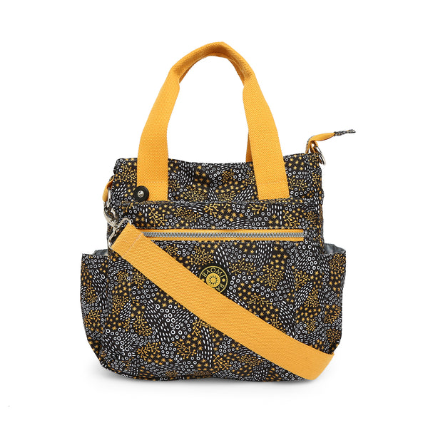 BAOMI CRINKLE SHOULDER BAG Range Black & Yellow Soft One Size Shoulder Bag