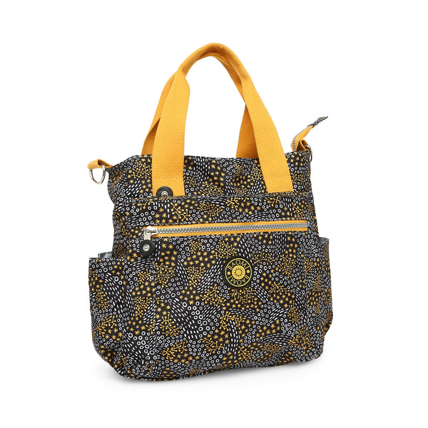 BAOMI CRINKLE SHOULDER BAG Range Black & Yellow Soft One Size Shoulder Bag