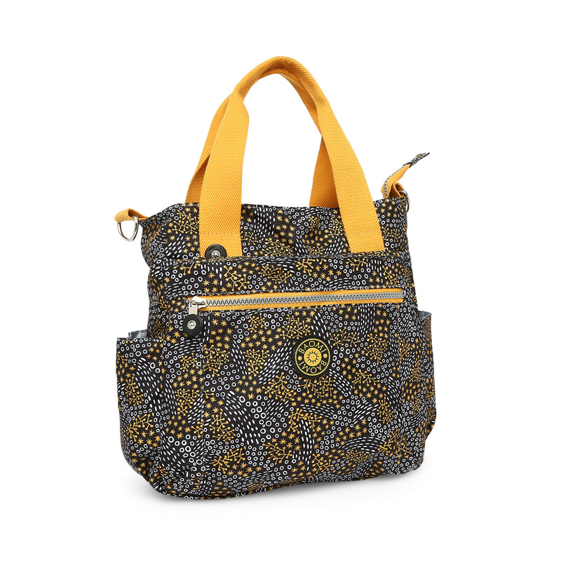 BAOMI CRINKLE SHOULDER BAG Range Black & Yellow Soft One Size Shoulder Bag