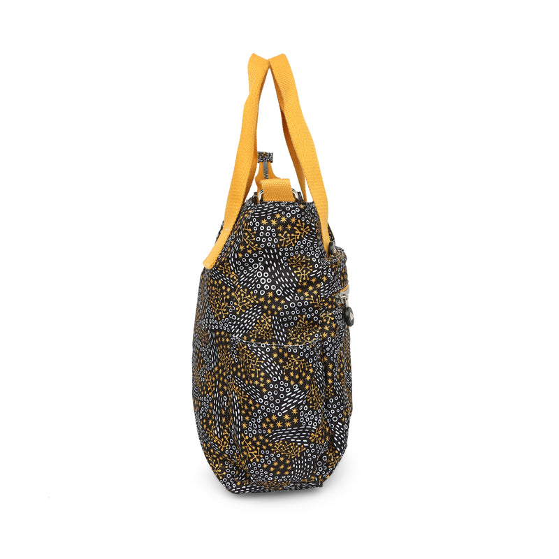 BAOMI CRINKLE SHOULDER BAG Range Black & Yellow Soft One Size Shoulder Bag