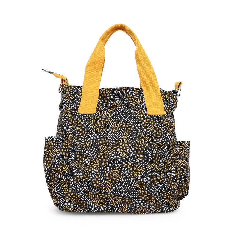 BAOMI CRINKLE SHOULDER BAG Range Black & Yellow Soft One Size Shoulder Bag